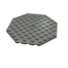 Plate Special 10 x 10 Octagonal with Hole (89523)