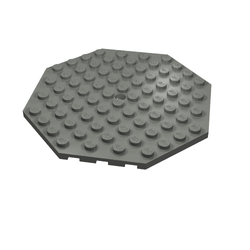 LEGO PART 89523 Plate Special 10 10 Octagonal Hole | Rebrickable - LEGO