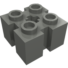 Brick Special 2 x 2 with Grooves and Axle Hole (90258)