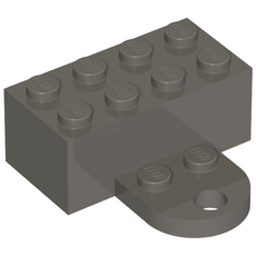 Brick Magnet 2 x 4 with Round Plate 2 x 2 (90754)