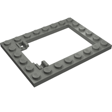 Plate Special 6 x 8 Trap Door Frame Horizontal [Long Pin Holders] (92107)