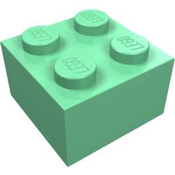LEGO part LDraw render in color 74 - Medium Green LEGO part LDraw render in color 74 - Medium Green