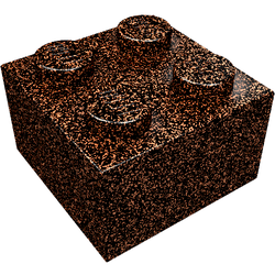 LEGO part LDraw render in color 75 - Speckle Black-Copper LEGO part LDraw render in color 75 - Speckle Black-Copper