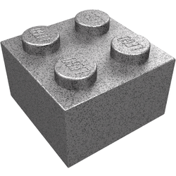LEGO part LDraw render in color 76 - Speckle DBGray-Silver LEGO part LDraw render in color 76 - Speckle DBGray-Silver