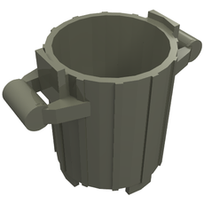 Trash Can with 2 Cover Holders (2439)
