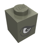Brick 1 x 1 with Angry Eye Left / Sad Eye Right Print