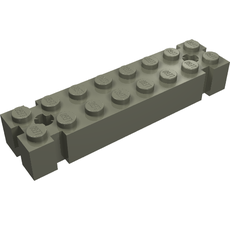Brick Special 2 x 8 with Axle Hole and Grooves at each End (30520)
