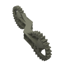 Technic Arm 1 x 7 x 3 with Gear Ends (32311)