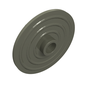 Shield Round with Stud