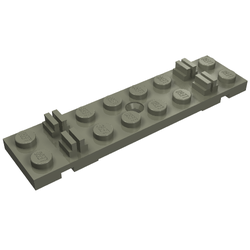 Vehicle Track, Train, Sleeper Plate 2 x 8 with Cable Grooves