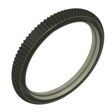 Wheel 22 x 172 with Fins and Inner 168 Tooth Gear (Hailfire Droid Wheel) (44556)