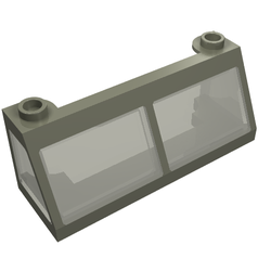 Windscreen 2 x 6 x 2 Train with Trans-Brown Glass