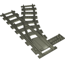 Vehicle Track, Train, 9V Switch Point Right (75541)