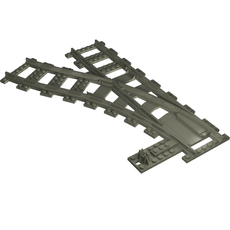 Vehicle Track, Train, 9V Switch Point Left (75542)