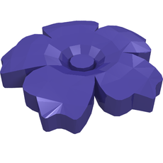 Headwear Accessory Flower with Serrated Petals and Pin (96487)