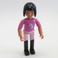 Belville Figure Articulated Elbows, Child, Female, Black Hair, Dark Pink Top with Horse Head Print