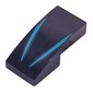 Slope Curved 2 x 1 No Studs with Dark Turquoise Lines print