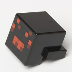 LEGO PART 19727pr0005 Minifig Head Special, Cube with Rear Ledge ...