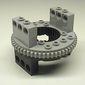 Technic Turntable Large Type 1, 56 Tooth with Light Bluish Gray Top [Complete Assembly]