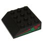 Slope 45° 4 x 4 with Octan Logo and Red & Green Stripe Print