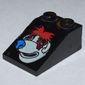Slope 33° 3 x 2 Smooth with McDonald's Red-Hair, Blue-Nose Bear Face Print