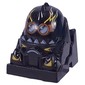 Racer Driver Head, Brick Special 2 x 2 Round, Goggles, Yellow Flames, White Teeth print (Duster)