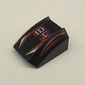 Slope Curved 2 x 2 with Lip, No Studs with '84', Orange/Red/Silver Stripes Print