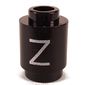 Brick Round 1 x 1 Open Stud with Letter 'Z' Print