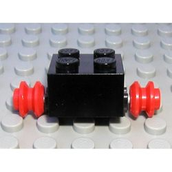 LEGO PART 3137c01 Brick Special 2 x 2 [Red Wheels for Single Tyre ...