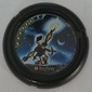 Large Figure Throwing Disk, Jet / Judge, 6 Pips, Holding Up Glowing Disk Print