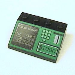 Slope 33° 3 x 4 with ATM Bank Machine Print