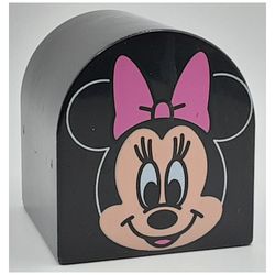 Duplo Brick 2 x 2 x 2 Curved Top with Minnie Mouse Print