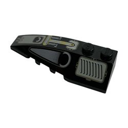 Wedge Curved 6 x 2 Left with Submarine Print