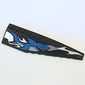 Wedge Curved 12 x 3 Right with Blue Shark and Silver Wave Print