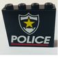 Panel 1 x 4 x 3 with Police Red Line and Yellow Star Badge Print