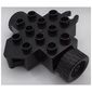 Duplo Trailer Base 4 x 4 with Two Black Wheels and Hitch Ends