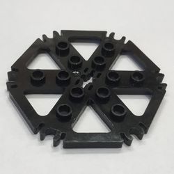 LEGO PART 64566 Technic Plate Rotor 6 Blade with Clip Ends Connected ...