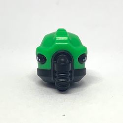 Minifig Head Special, Alien with Breathing Apparatus, Bright Green Skin Pattern