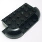 Brick Curved 4 x 8 with Rounded Ends, 1 x 4 Cutout in Front, 2x 1 x 2 cutouts in Back