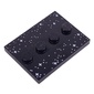 Plate Special 3 x 4 with 1 x 4 Center Studs and Silver Stars Print