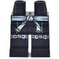 Hips and Black Legs with White Sash Belt, Tied Knee Pads print