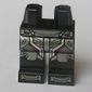 Hips and Black Legs with Metallic Silver Armour Print (War Machine)