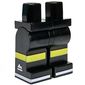 Hips and Black Legs with Yellow Stripe, White Sport Logo print