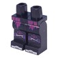 Hips and Black Legs with Dark Purple/Magenta Coattails, Silver/Dark Purple Knee Pads print