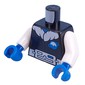 Torso Space Suit, White Fur Color, Ice Planet Logo, Silver Belt print, White Arms, Blue Hands