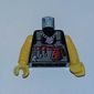 Torso Shirt, Alpha Team Logo on Necklace, Dark Gray Vest, Tools Print, Yellow Arms and Hands