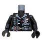 Torso Jacket with Alpha Team Logo, Utility Belt and Pouches Print, Black Arms and Hands