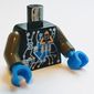 Torso Insectoids Blue Diamond under Circuitry Print, Dark Gray Arms, Blue Hands