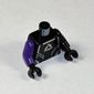 Torso, Odd Arms, Shirt, Alpha Team Arctic Logo, Silver Lines Print, Left Black Arm, Right Dark Purple Arm, Black Hands