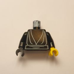 Torso, Odd Hands, Robe, Waist Sash Print, Black Arms, Left Yellow Hand, Right Black Hand